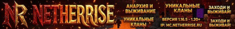 Баннер сервера mc.netherrise.uz