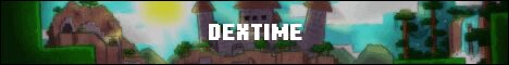 Баннер сервера DexTime сервер Майнкрафт