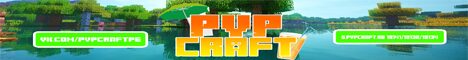 Баннер сервера PvP Craft Survival сервер Майнкрафт