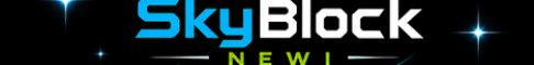 Баннер сервера 🏝️ SkyBlock Newi — строй остров, нанимай рабочих сервер Майн